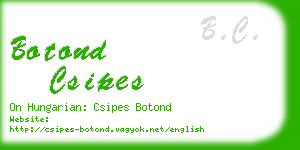 botond csipes business card